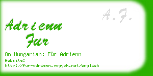 adrienn fur business card